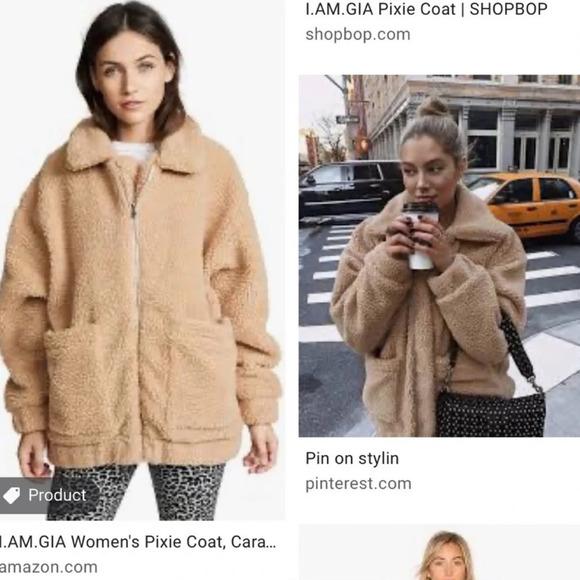 I.AM.GIA Women's Size Extra Small Teddy Pixie jacket - Picture 4 of 9